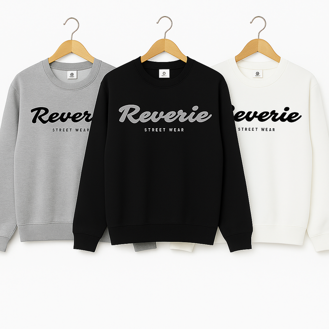 레버리 남녀 공용 맨투맨 특양면 기본핏 커플 맨투맨