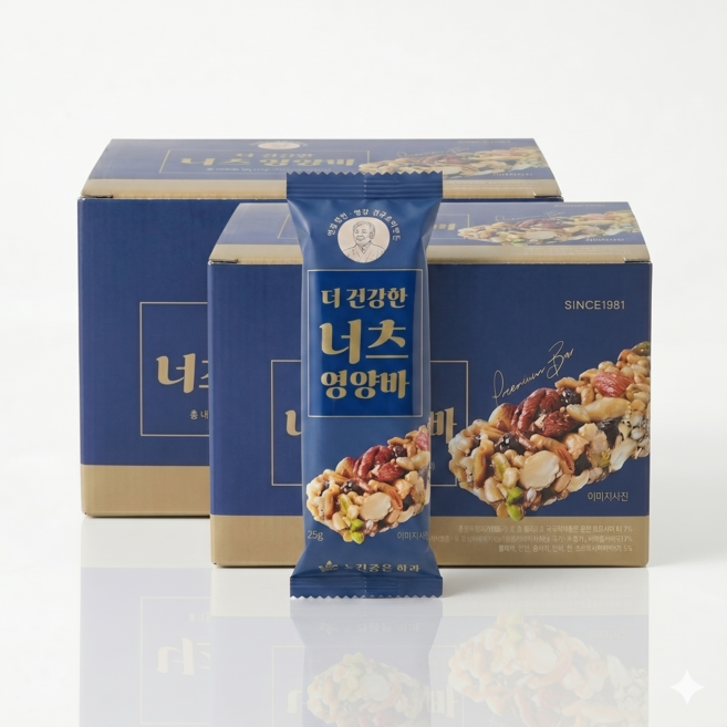 김규흔 한과 더 건강한 너츠 영양바, 80개, 25g