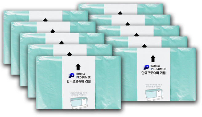 한국프로슈머리필 매직캔호환 리필봉투 220/250/280 10P 기저귀 쓰레기봉투, 1세트, 20L