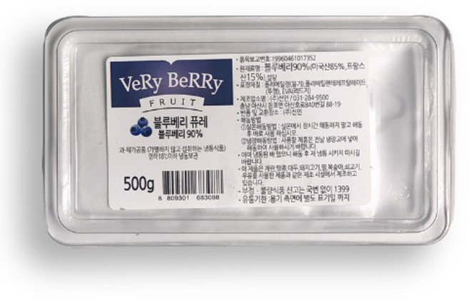 선인 베리베리 블루베리 퓨레 500g, 1개