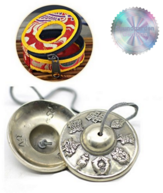 [유튜브ASMR] 소리의정원 울림이좋은 띵샤 네팔 티베트 장인 수공예, 백동팔길상, 1개