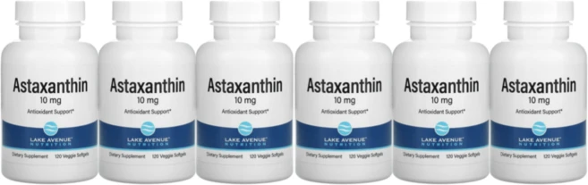 레이크 에비뉴 뉴트리션 아스타잔틴 10mg 식물성 소프트젤 120정 x 6, 6개 - 쿠팡