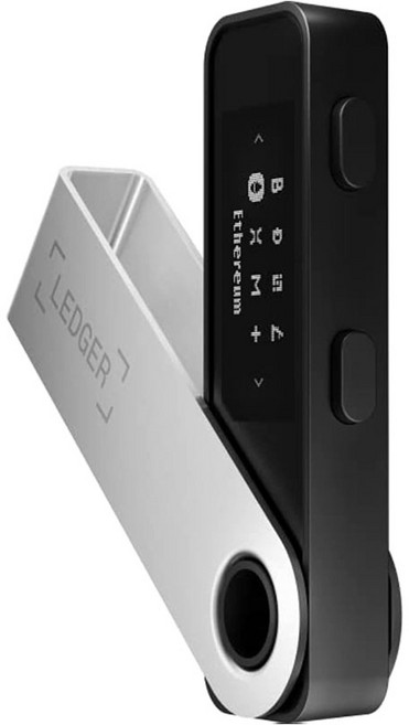 Ledger 렛저 Nano S Plus 콜드월렛 암호화폐 NFT 하드웨어 지갑 블랙