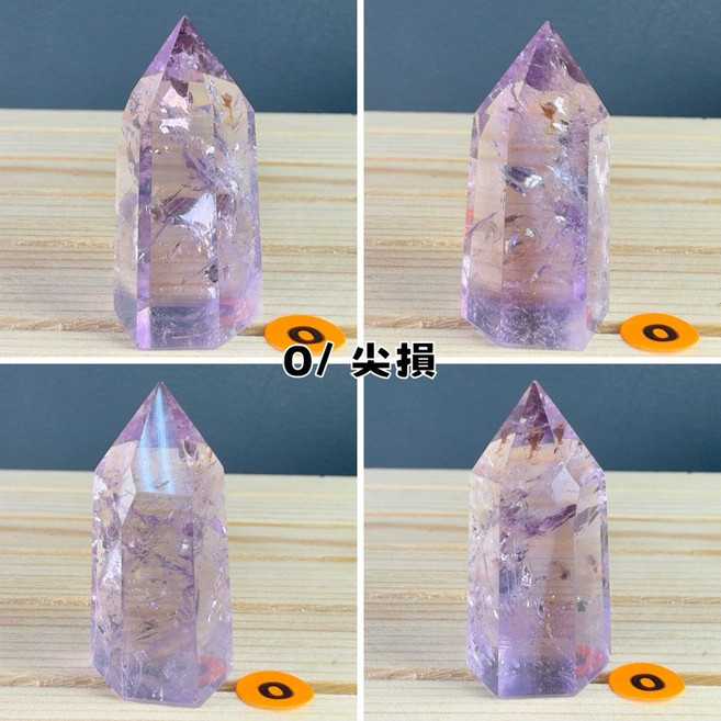 晶星 天然紫水晶柱 開運居家擺件, O/ 尖損