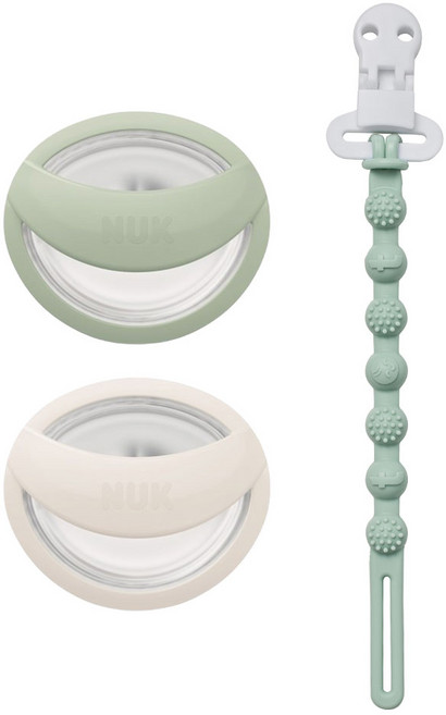 누크 마미필 쪽쪽이 X 토트랩 쪽쪽이 홀더 SET, 1세트, 민트,오프화이트+오팔블루, S1 (0~9개월)