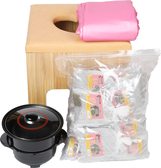 [하트한방좌훈] 원목 하트쿠션형의자 입체형 set, 베이지(폴리), 자궁 건강용, 1개