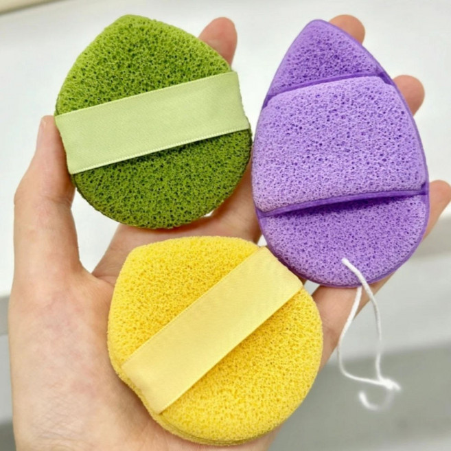 블레오 부드러운 클렌징 스펀지 세안퍼프 각질케어 거품 모공 브러쉬 1+1+1, 3개, 혼합색상