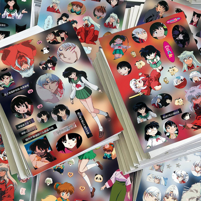 로테오 일본 애니 다꾸 스티커, 1세트, 이누야샤