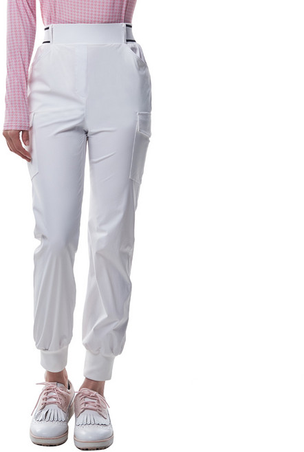 <투엘라> 여성 카고 조거 팬츠 / 나일론 카고 포켓 와이드 밴딩 골프 카고 조거 바지