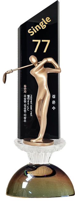 상패팡팡 골프트로피 싱글패 이글패 홀인원패 골프대회트로피 골프트로피 이글트로피 홀인원기념패, 1개