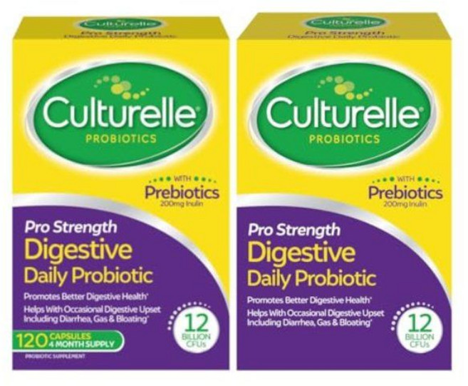 Culturelle Pro Strength 소화 건강데일리 프로바이오틱스 (2개월분) 프리바이오틱스 포함 60개조, 무향, 1개