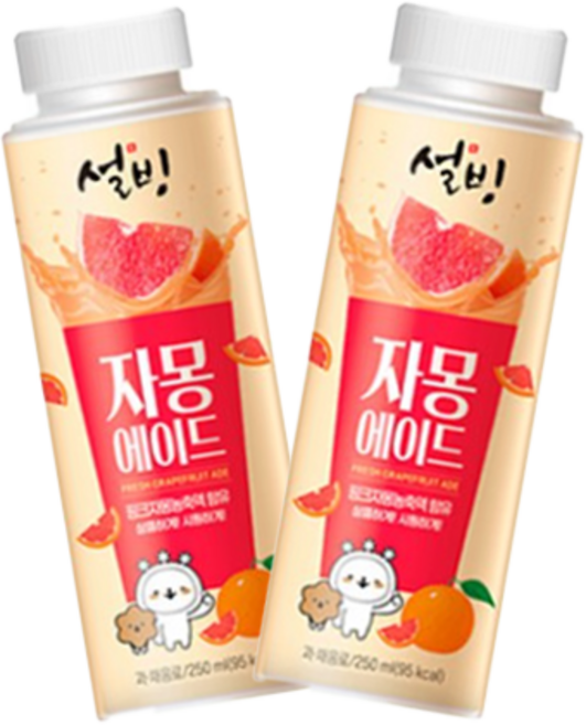 설빙 자몽에이드 250ml 냉장무료배송, 8개
