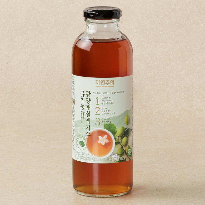 자연주의 유기농 광양 매실액기스 570g, 6개