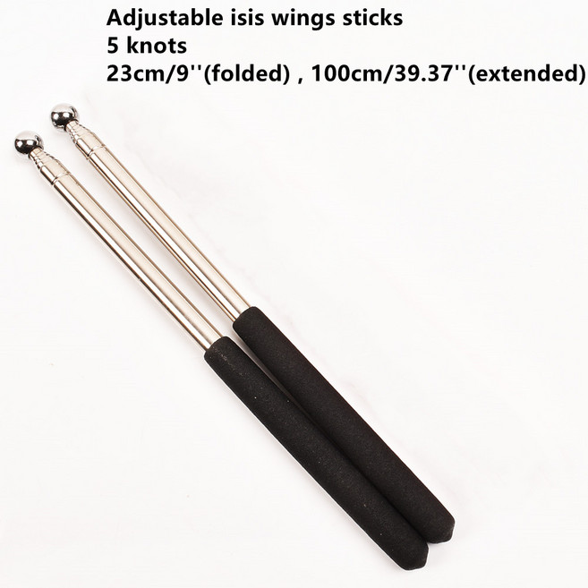 탄성밸리 댄스 액세서리 밸리 댄스 날개 스틱 이집트 인도 춤 밸리 댄스 이시스 날개 스테인레스 스틸 텔레, [02] Black