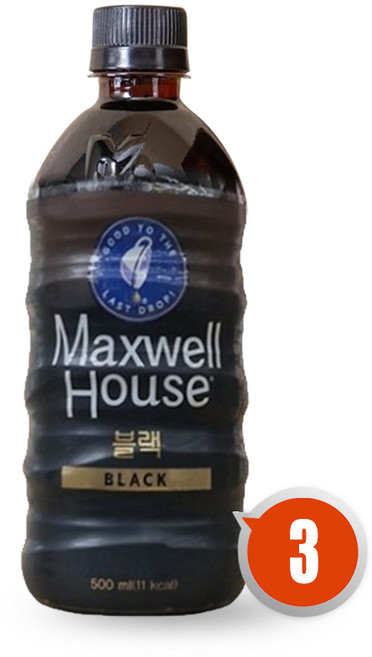 맥스웰하우스 마스터 스위트 블랙, 500ml, 3개