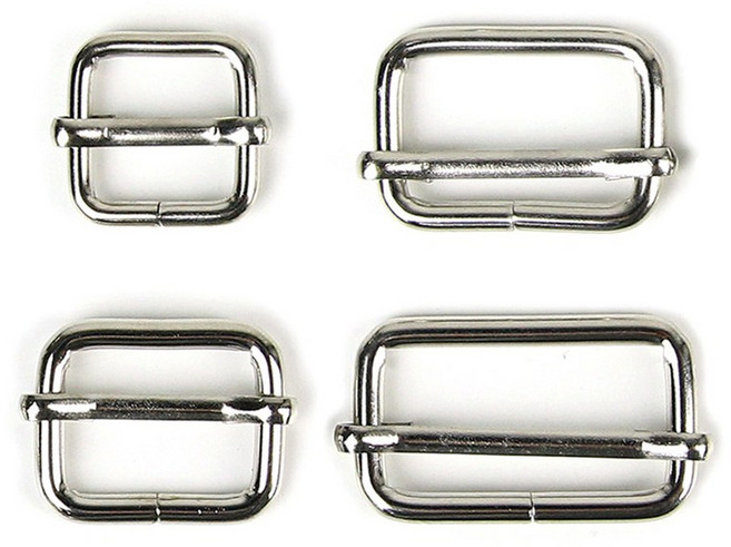 JStrading 왈자 조리개 가방 끈조절 금속 니켈, 2개, 30mm