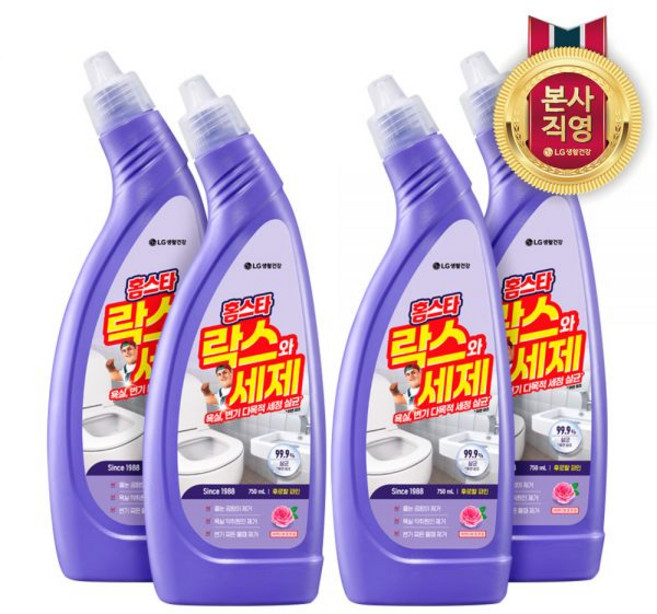 홈스타 락스와세제 후로랄파인 750ml x 4개