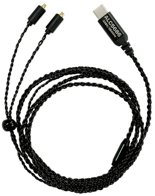 아모란나 MMCX 이어폰 케이블 C타입 DAC 일체형 NONE MIC TYPE ALC5686