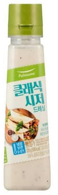 다이어트 건강 샐러드 소스 풀무원 클래식 시저 드레싱, 220g, 3개