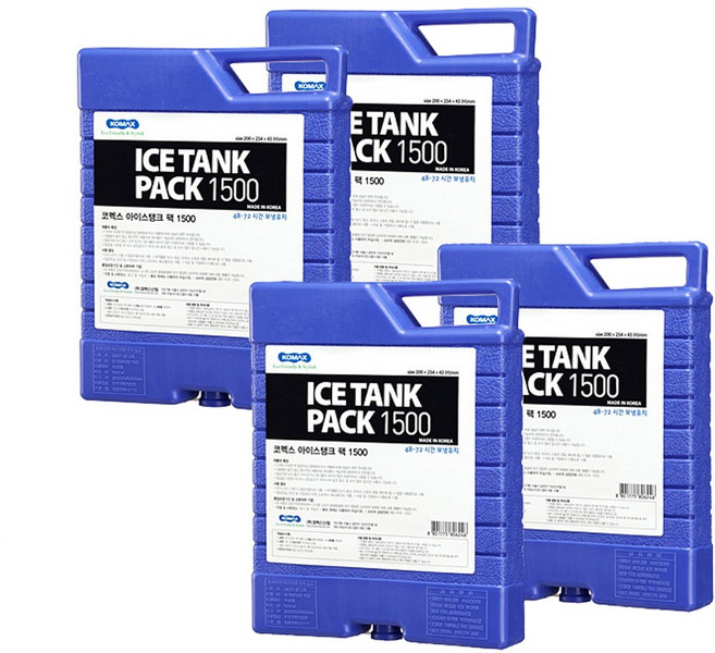 코멕스 아이스탱크 팩 1.5L, 1개, 4개