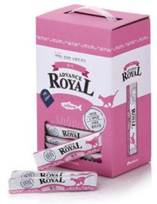 어드밴스로얄 스틱 연어10g 120개입 고양이 간식 츄르, 1개