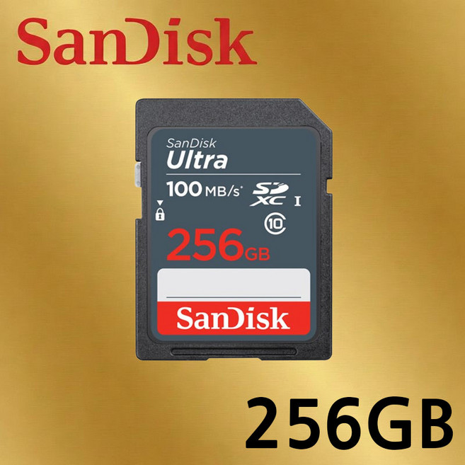 샌디스크 울트라 Class10 SDUNR SD 메모리카드, 1개, 256GB