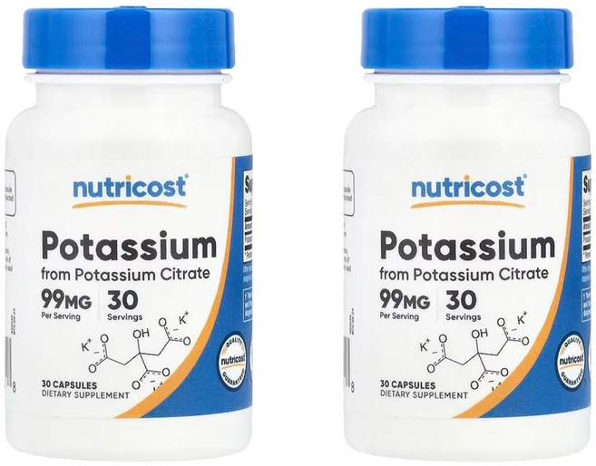 뉴트리코스트 칼륨 포타슘, 2개, 30정 - 쿠팡