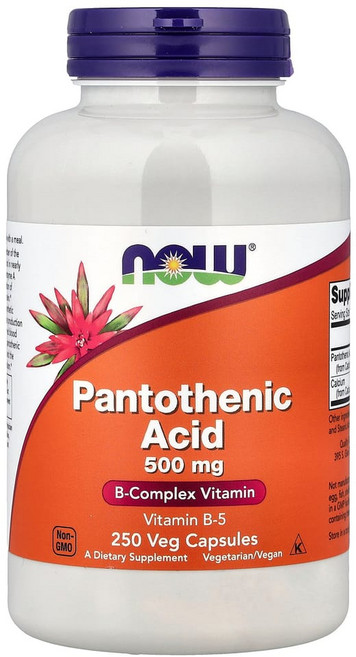 나우푸드 판토텐산 비타민B5 500mg 250베지 캡슐, 250정, 1개