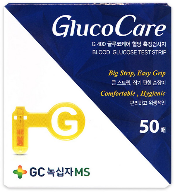 GC녹십자MS 글루코케어 G 400 혈당 측정검사지, 50개입, 1개