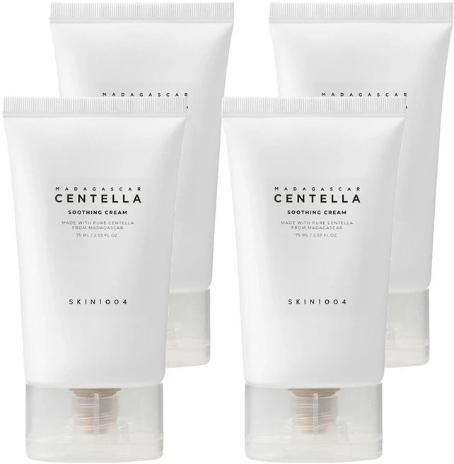 스킨1004 마다가스카르 센텔라 수딩크림, 75ml, 4개 - 쿠팡