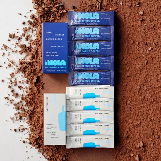 일본 블루보틀 브라이트 노라 인스턴트 커피 스틱 2종 x5개입 세트, 10개