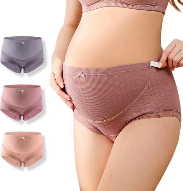 [55-110kg] 하이웨스트 빅사이즈 임산부팬티 순면팬티 3P