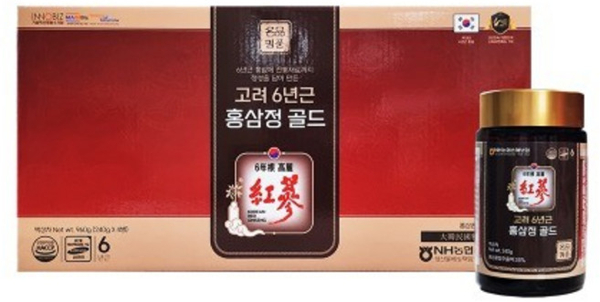 더존건강 6년근 홍삼정 골드 진세노사이드 함유 건강 선물세트, 1개, 960g