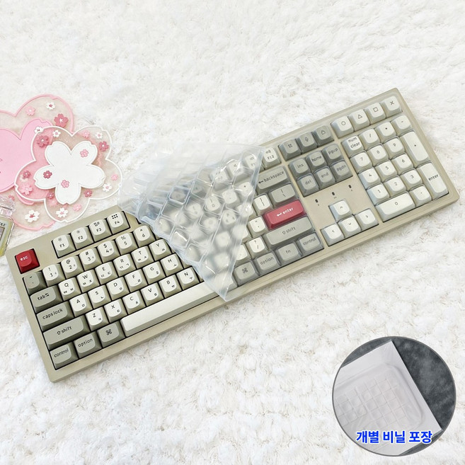 키크론 K10 PRO SE2 키스킨 기계식 키보드덮개 실리콘 커버, 1개, 투명