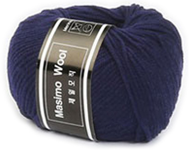 마시모 울 뜨개실, 316.미드나잇블루, 1개