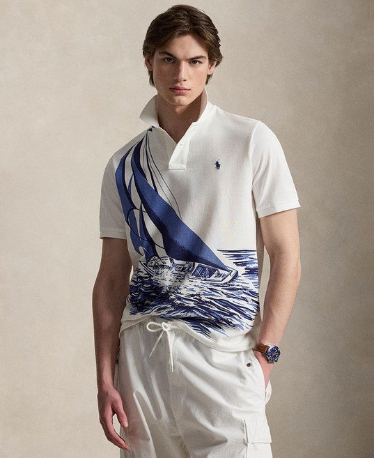 Polo Ralph Lauren Men's Classic-Fit Sailboat Mesh Shirt 226051