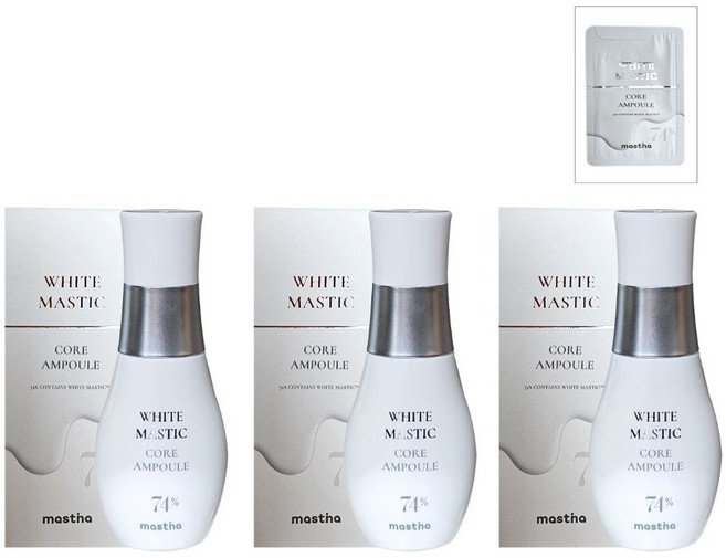 매스티나 기미 코어 앰플 시즌4 매스틱 기미관리 30ml 3개+체험분 1매