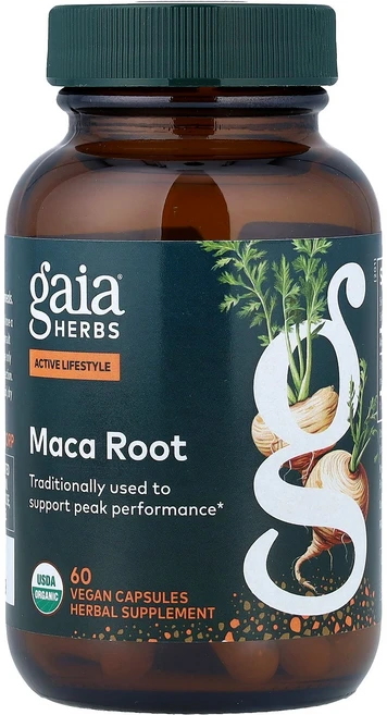Gaia Herbs 마카 뿌리 베지 캡슐 60정(캡슐 1정당 500mg) Herbs (가이아 허브), Gaia Herbs, 마카 뿌리, 베지 캡슐 60정(캡, 1개 - 쿠팡