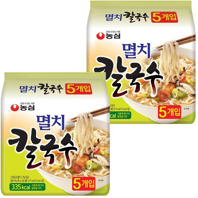 농심 멸치칼국수 98g X 5입2개