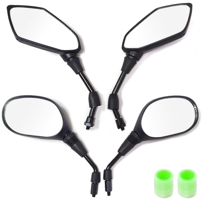 당일발송 KR쿠팡 오토바이범용백미러 스쿠터범용거울 10mm백미러 8mm거울, KR쿠24/범용 A05 백미러 8mm정방향+야광밸브캡, 1개