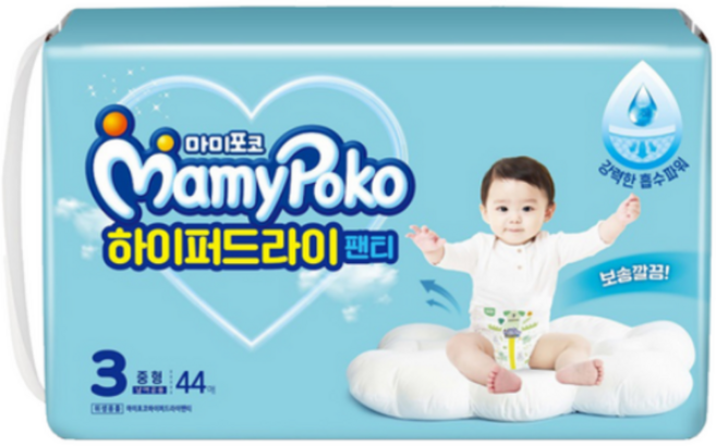 마미포코 하이퍼드라이 팬티형 기저귀 남아용, 3단계, 44매