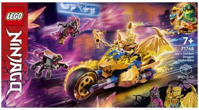 레고 71768 닌자고: 제이의 골든 드래곤 모터바이크, 혼합색상, 1개