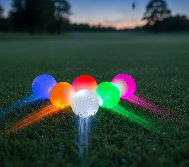 혼시티 LED 골프공 5개 1세트, 5개입