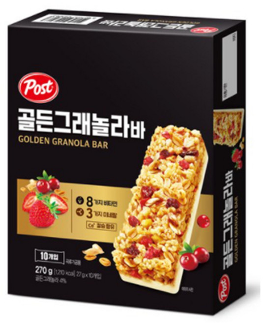 포스트 골든 그래놀라 바, 270g, 1개