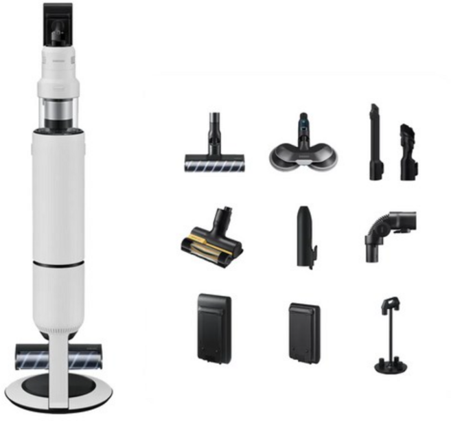 삼성전자 Bespoke 제트 AI 400W 스틱청소기 + 펫브러시 세트 VS90F40CNK 고객직접설치, 새틴 그레이지, VS90 F40CNG