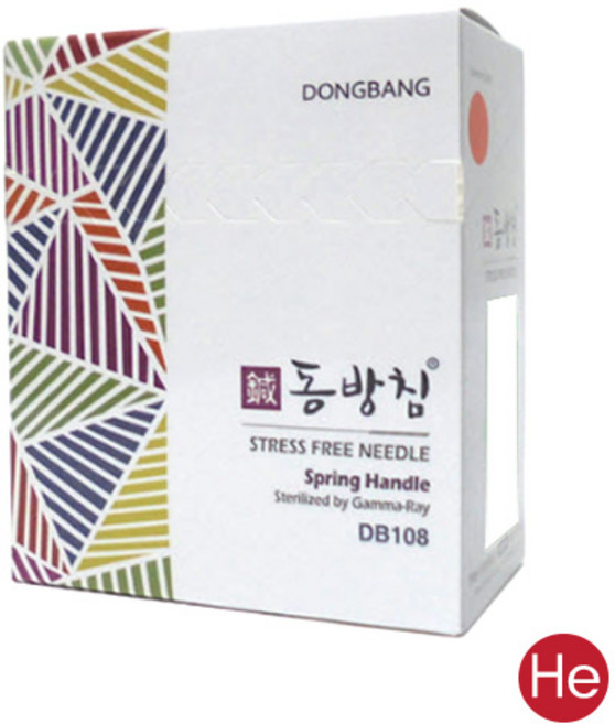 He 동방 스프링침 1통(100쌈 1000개) 멸균침 한방침 일회용침 동방침 소독침 경혈침 자극침, 1개, 0.35x50mm