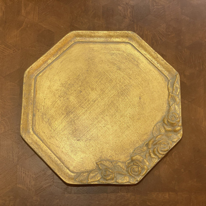 세자티니 정팔각 로즈골드 쟁반 이탈리아 sezzatini