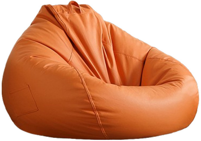 잇츠션 편안한 대형 빈백 쇼파 의자 1인용 쿠션 1인용 수유 거실 가죽 스툴 좌식, 카라멜브라운