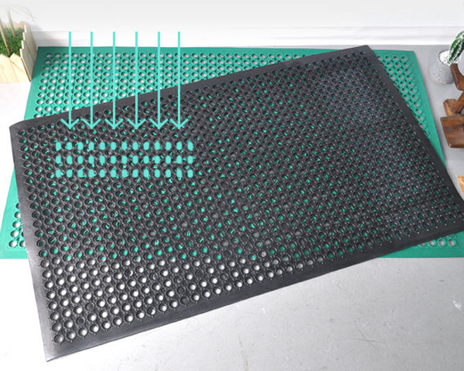 수지매트 램프 현관매트 90x150cm 미끄럼방지 발매트 출입구매트, 블랙, 1개