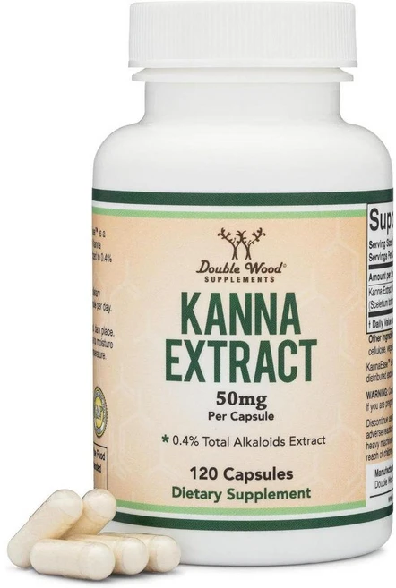 더블우드서플리먼트 카나 칸나 추출물 Kanna Extract 50mg 120캡슐, 1개 - 쿠팡